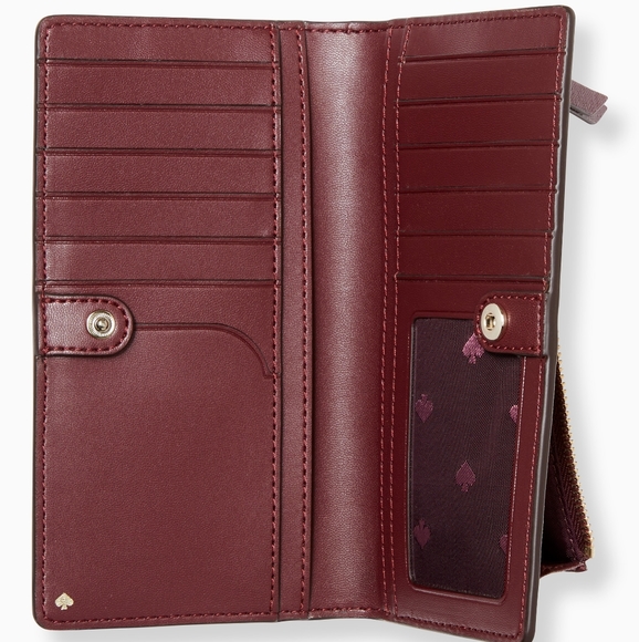 Kate Spade cameron floral bouquet large slim bifol - Picture 2 of 3